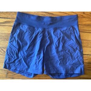 Tuff Athletics Shorts Women’s Large 6’ Pockets Pull Up Blue